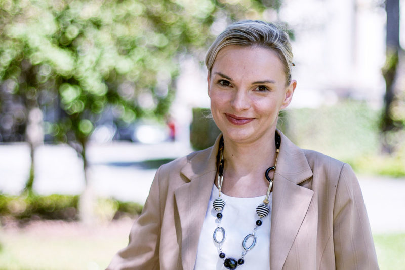 Monika Brandt, Betriebsbeauftragte für Umweltschutz und Abfall, Universitätsklinikum Carl Gustav Carus Dresden an der Technischen Universität Dresden (Foto: Christoph Reichelt, Ketchum-Pleon)