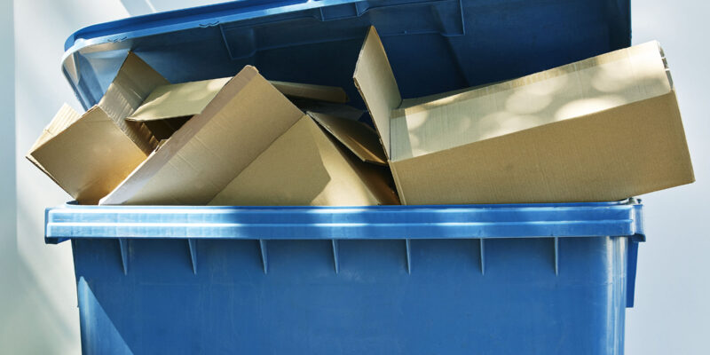 Papier und Pappe sind wertvolle Rohstoffe – Was aber davon gehört nur in die Blaue Tonne? (Foto: ABBPhoto, iStock)