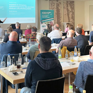 Silvia Hermes sprach in ihrem Vortrag über das Abfallmanagement am Universitätsklinikum Münster und betonte, dass vor allem digitale Technologien hier eine wichtige Rolle spielen. (Foto: Abfallmanager Medizin)