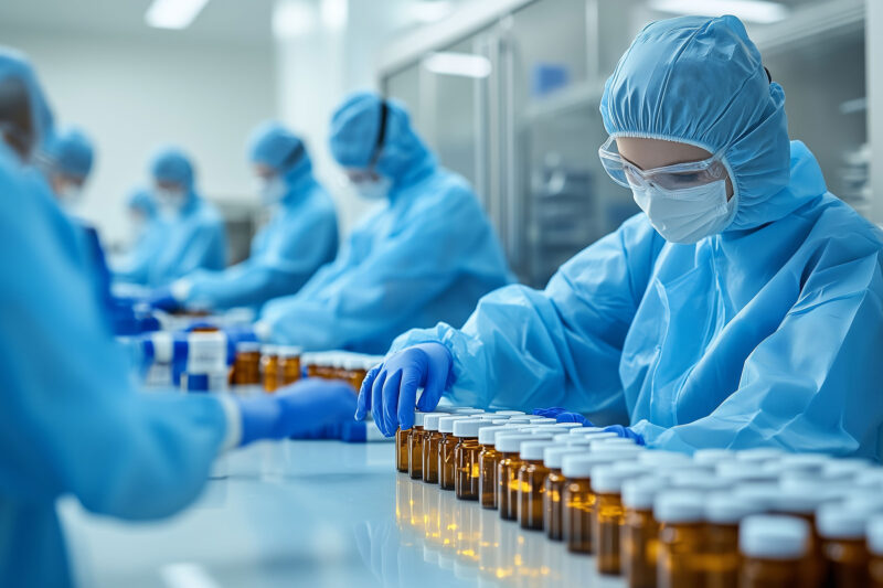 Befüllung von Medikamentenflaschen (Foto: fotofabrika)