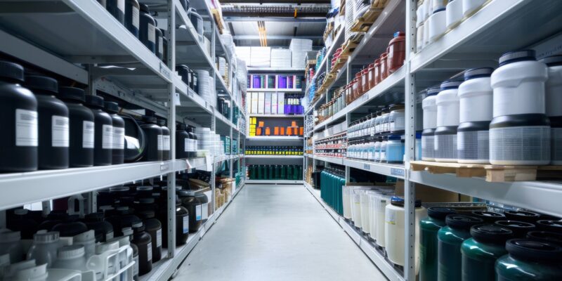 Lager mit gefährlichen Stoffen (Foto: apirom)