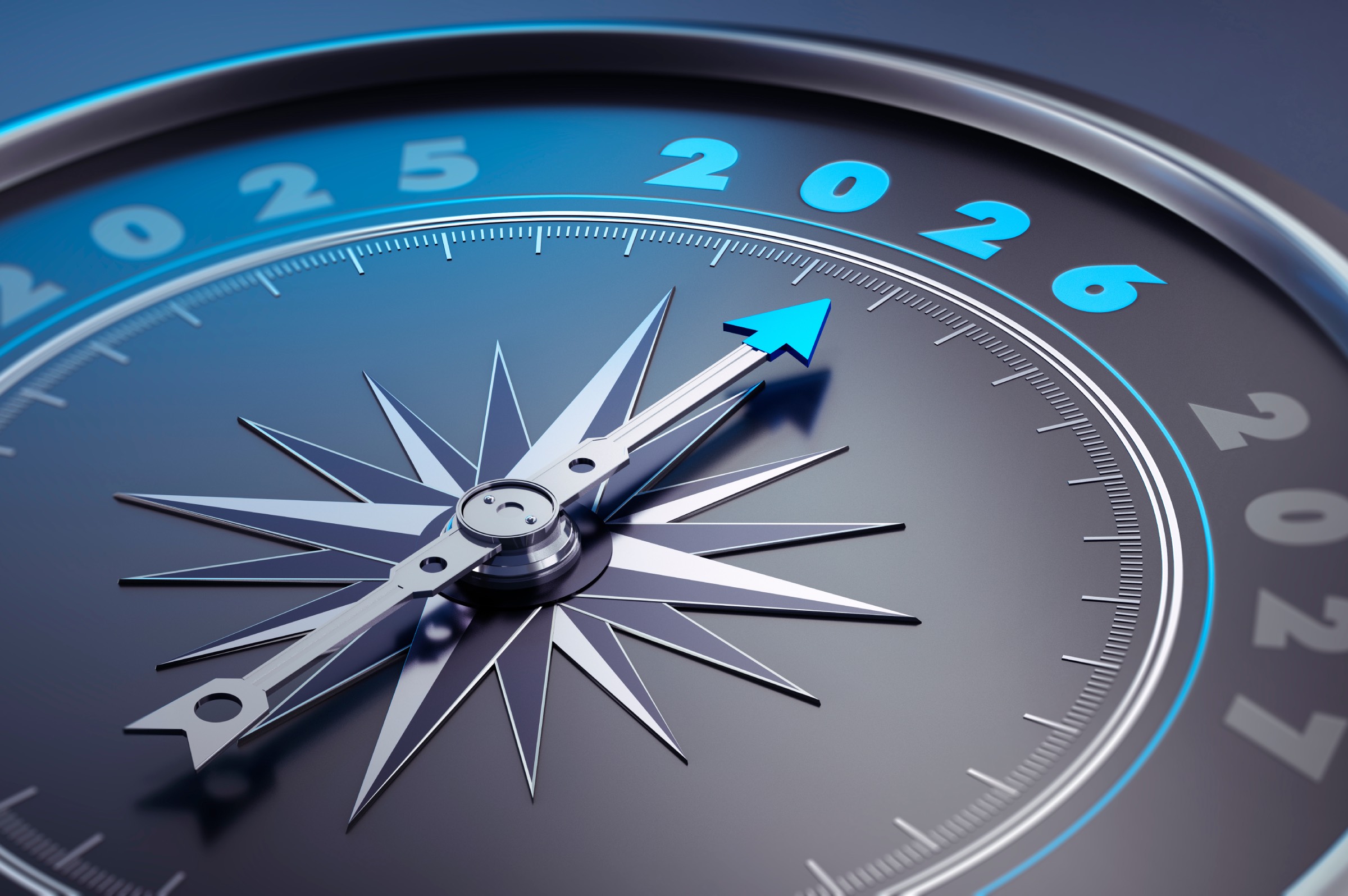 Uhr mit Jahreszahl 2026 (Foto: peterschreiber.media)